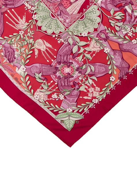 Le Chants du Henne Hermes Silk Scarf 